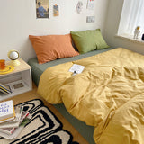 elvesmall Earthy Color Combo Bedsheet Set