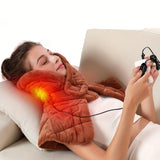 USB Heated Shoulder Weighted Heating Pad: 3 Heat Levels for Deep Relaxation - No Fragrance, USB Powered, No Battery Included