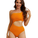 One Piece Pit Stripe Multi-color Girl Swimsuit Selection, Sexy Waist Revealing and Slim Fitting Party dongdumaoyi