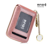 Premium RFID Blocking Card Holder Wallet - Secure Zip Around Design with Multiple Compartments for Easy Organization - Stylish Casual Style for Everyday Use