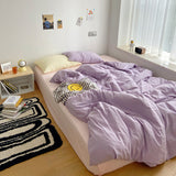 elvesmall Aesthetic Pastel Color Combo Bedsheet Set