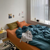 elvesmall Earthy Color Combo Bedsheet Set