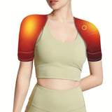 USB-Powered Electric Shoulder Heating Pad with 3 Adjustable Temperature Levels & Timer - Large Area, S/M Size (Not Wireless)