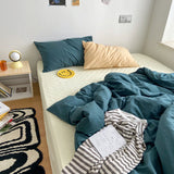 elvesmall Earthy Color Combo Bedsheet Set