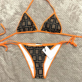 Hot Selling Bikini Women Fashion Swimwear IN Stock Swimsuit Bandage Sexy Bathing Suits Sexy pad Tow-piece 5 Styles