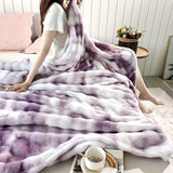 Soft and Warm Fleece Blanket: Perfect for Bed, Sofa, or Outdoor Use - All Seasons Available