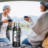 Vacuum-Sealed 316 Stainless Steel Travel Flask - Leak-Proof, Large Capacity, Ideal for Outdoor Enthusiasts