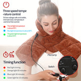 USB Heated Shoulder Weighted Heating Pad: 3 Heat Levels for Deep Relaxation - No Fragrance, USB Powered, No Battery Included