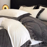 Sets Designer Bedding Home Decor Winter Thickened Double Sided Milk Four-piece Simple Duvet Set Coral Veet Headliner Bed Linen