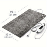 Pagobetter Ultra-Large Heated Pad For Pain Relief & Muscle Relaxation - Dual-Sided, 4-Level Temperature Control, Automatic Shut-Off After 2 Hours, Machine Washable, Ideal For Back, Neck, Shoulders, Abdomen, Waist, Knees & Legs