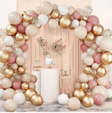 elvesmall Rose Pink Gold Balloon Garland Arch Kit Confetti Latex Ballons Wedding Birthday Party Decoration Kids Baby Shower Party Supplies