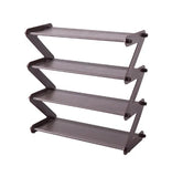 elvesmall 4 Tier Shoe Rack Multi Tier Foldable Shoe Organizer Rack Storage Standing narrow slit Shoe Shelf for Entryway Bedroom Closet