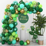 elvesmall Jungle Green Balloons Garland Arch Kit Jungle Safari Birthday Party Decor Kid Wedding Birthday Party Supplies Baby Shower Baloon