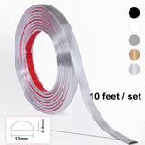 elvesmall 1 Roll Peel And Stick Tile Wall Trim 3m Plastic Edging Trim Liner Flexible Molding for Tile Edge Floor Backsplash Corner Decor