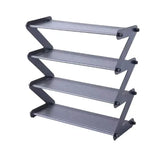 elvesmall 4 Tier Shoe Rack Multi Tier Foldable Shoe Organizer Rack Storage Standing narrow slit Shoe Shelf for Entryway Bedroom Closet