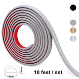 elvesmall 1 Roll Peel And Stick Tile Wall Trim 3m Plastic Edging Trim Liner Flexible Molding for Tile Edge Floor Backsplash Corner Decor