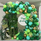 elvesmall Jungle Green Balloons Garland Arch Kit Jungle Safari Birthday Party Decor Kid Wedding Birthday Party Supplies Baby Shower Baloon