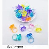 30-250pcs Acrylic Diamond Artificial Gem Animal Plant  Party Vase Filler Birthday Gift Craft Decoration Easter Valentines Day