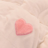 elvesmall  love embroidery winter fleece soft thick Bed Skirt Bedding Set Duvet Cover Bed Linen Pillowcase Fitted Sheet HomeTextile