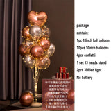 elvesmall 1.3M Table Balloons Stand Kit  with String Light Table Centerpiece Balloon for Birthday Baby Shower Christmas Party Decorations
