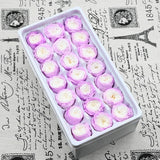 21PCs/Box Preserved Fresh Flower Austin Rose Immortal Real flowers Rose In Box Party Decorations Wedding Home Decor Class A