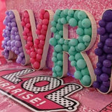 elvesmall Graduation Party Decoration Mosaic Number Frames Balloon Letters Customized Name Alphabet Balloon Birthday Party DIY Balloon Box