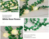 elvesmall 1.5/3/6M Rose LED Fairy String Lights Battery Powered Flower Garland For Wedding Valentine's Day Event Party Garland Decoration