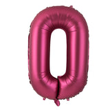 elvesmall 40 Inch Burgundy Foil Balloon Big Number Ballons Digital Baloons Adult Wedding Decoration Birthday Party Wine Red Globos Decor