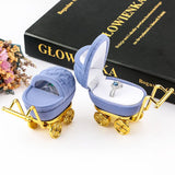 elvesmall 1 Piece Lovely Velvet Jewelry Box Container Wedding Ring Box for Earrings Necklace Bracelet Display Gift Box Holder 16 styles