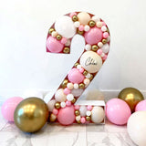 elvesmall   Balloon Number Filling Box Alphabet Frame Party Decoration Baby Shower Anniversary Decor Birthday Backdrop Photo Diy Wedding New