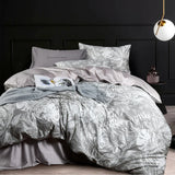 elvesmall 600TC Egyptian Cotton Flower Bird Digital Printing Bedding Sets 4pcs Bed Linen Duvet Cover Set Luxury Bed Sheets Pillowcases #s