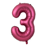 elvesmall 40 Inch Burgundy Foil Balloon Big Number Ballons Digital Baloons Adult Wedding Decoration Birthday Party Wine Red Globos Decor