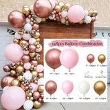 elvesmall Macaron 4D Latex Balloon Arch Garlands  Pink Rustic Wedding Ballons Happy Birthday Decoration Girl Baloon Bride To Be Balon