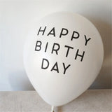 elvesmall 10pcs 10inch Happy Birthday To You Letter Latex Balloons Set White Air Helium Balloon Kids 1st Birthday Party Decoration Globos