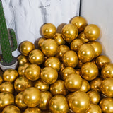 elvesmall 50PCS Gold Silver Black Metal Latex Christmas Baby shower Balloons Wedding Halloween Newyear's Globos Birthday Party Decorations