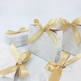 elvesmall Marble Style Gift Box Wedding Baby Shower Birthday Christmas Valentines Day Party Favor Candy Box Accept Private Customization