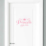 elvesmall Hot Sale Princess Pvc Home Decoration Wall Stickers Door Stickers Decals Girls Bedroom Door Vinyl Art Mural High Quality