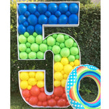 elvesmall   Balloon Number Filling Box Alphabet Frame Party Decoration Baby Shower Anniversary Decor Birthday Backdrop Photo Diy Wedding New