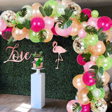 elvesmall Tropical Hawaiian Balloon Garland Arch Kit Ballon Baby Shower Balloon Birthday Summer Hawaii Flamingo Party Decor Wedding Party