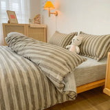 elvesmall Nordic Duvet Cover and Bedsheet 220x240 Quilt Cover Fashion 150x200 Duvet Cover Fashion Luxury Bedding Set Soft Plaid Bed Linen