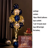 elvesmall 1.3M Table Balloons Stand Kit  with String Light Table Centerpiece Balloon for Birthday Baby Shower Christmas Party Decorations