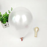 elvesmall 20pcs/Set Gold White Balloons Party Theme Latex Baloon Garland Decoration Christmas Ballon Suit Boy's Birthday Wedding Decor Toy