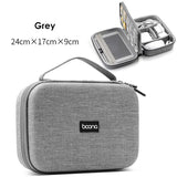 elvesmall Electronics Accessories Travel Organizer Hard Shell Digital Gadgets Storage Bag for Mac Adapter Mouse Data Cable Earphone HDD