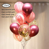 elvesmall 1set 16inch Russian Happy Birthday Letter Foil Balloons Birthday Party Decorations kids gifts Inflatable Air Balls Supplies