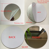 elvesmall 10pcs Diameter 100x1mm Acrylic Wall Mirrors Round Stickers Plastic Hotel Decorative Miroir Mural DIY Plak Espejo Decorativos