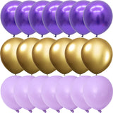 elvesmall Purple gold white confetti metal latex Balloons halloween Birthday Party Wedding Decorations baby shower globos Thanksgiving Day