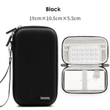 elvesmall Electronics Accessories Travel Organizer Hard Shell Digital Gadgets Storage Bag for Mac Adapter Mouse Data Cable Earphone HDD