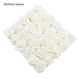 elvesmall 10/20/30 Heads 8CM Artificial PE Foam Rose Flowers Bride Bouquet Flower For Wedding Party Decorative Scrapbooking DIY Flower