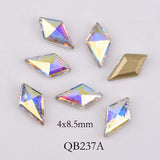 elvesmall 20pcs Crystals Nail Diamond Stone Strass AB Glass Rhinestones For 3D Nails Art Decorations Supplies Jewelry QB217-246A