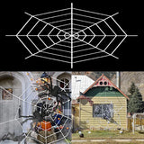 elvesmall 150/250cm Black White Halloween Spider Web Giant Stretchy Cobweb For Home Bar Decor Haunted House Halloween Party Terror Props